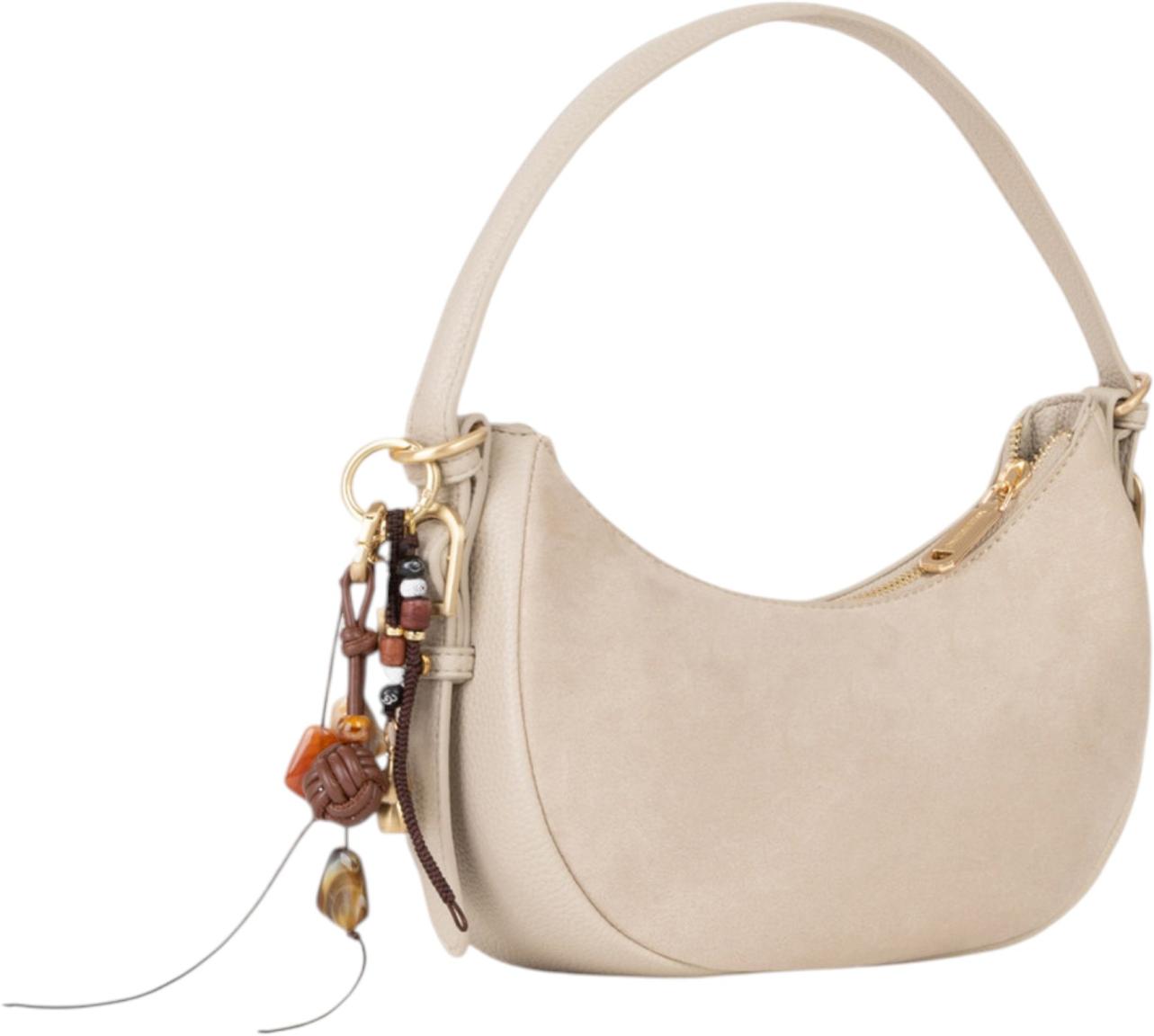 Valentino Winnie Winter Henkeltasche Velours Ecru - Beige