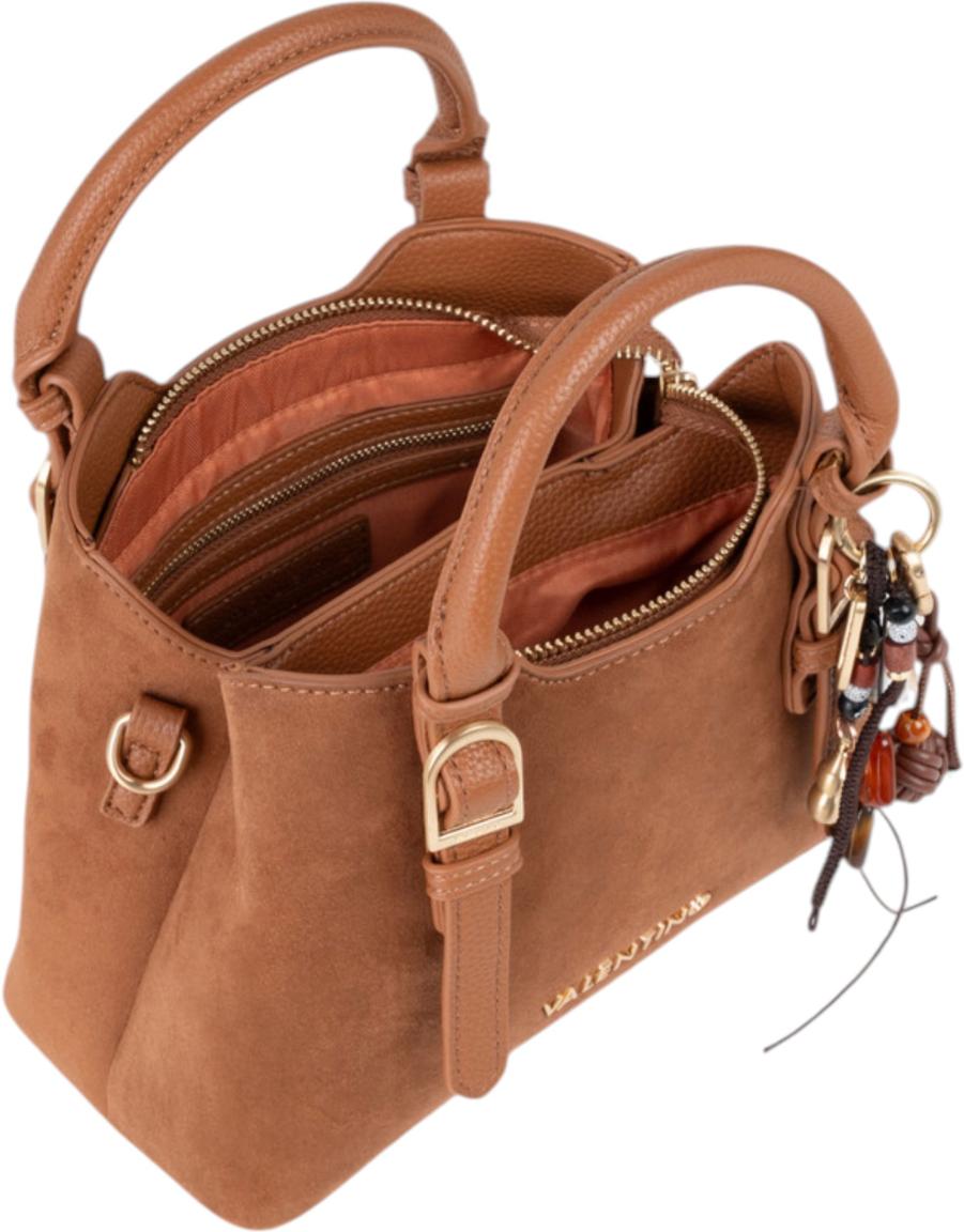 Valentino Winnie Winter Mini Kurzgrifftasche Velours Ecru - Beige