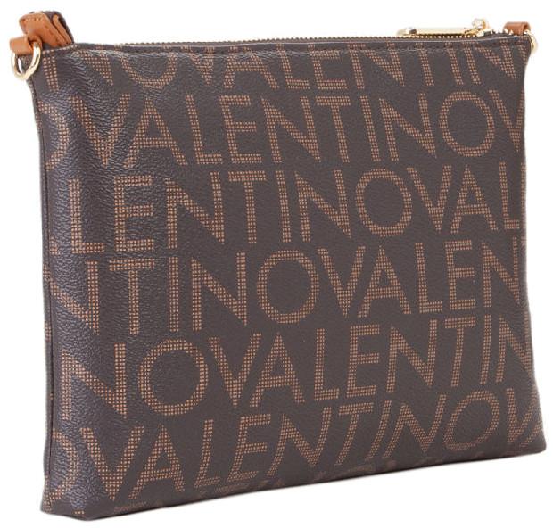 Valentino schmale Umhängetasche Moro feminin Regina braun Logoprint