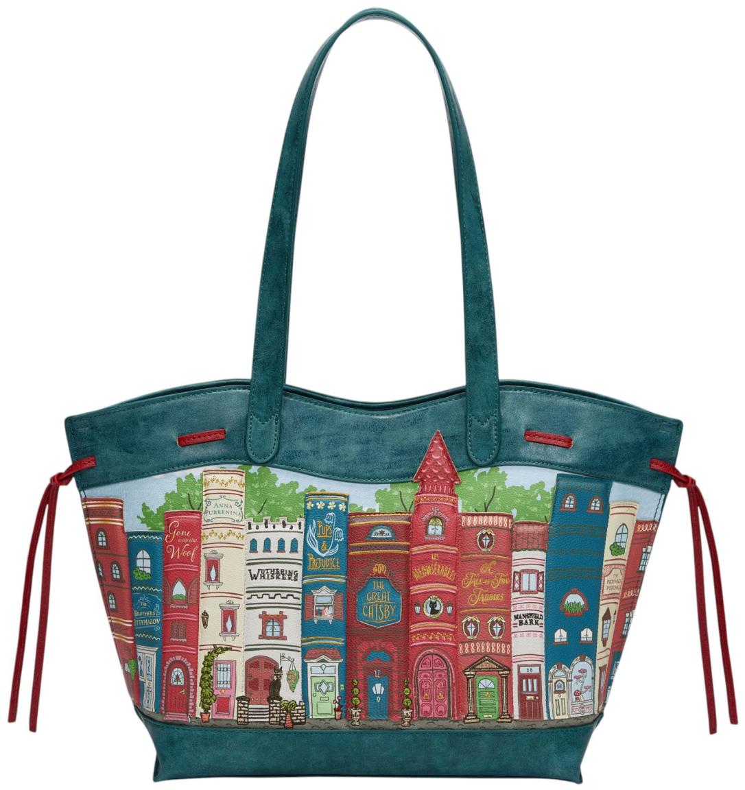Vendula London Bookshelf Boulevard Stella Tote Shopper Bücher/Bunt