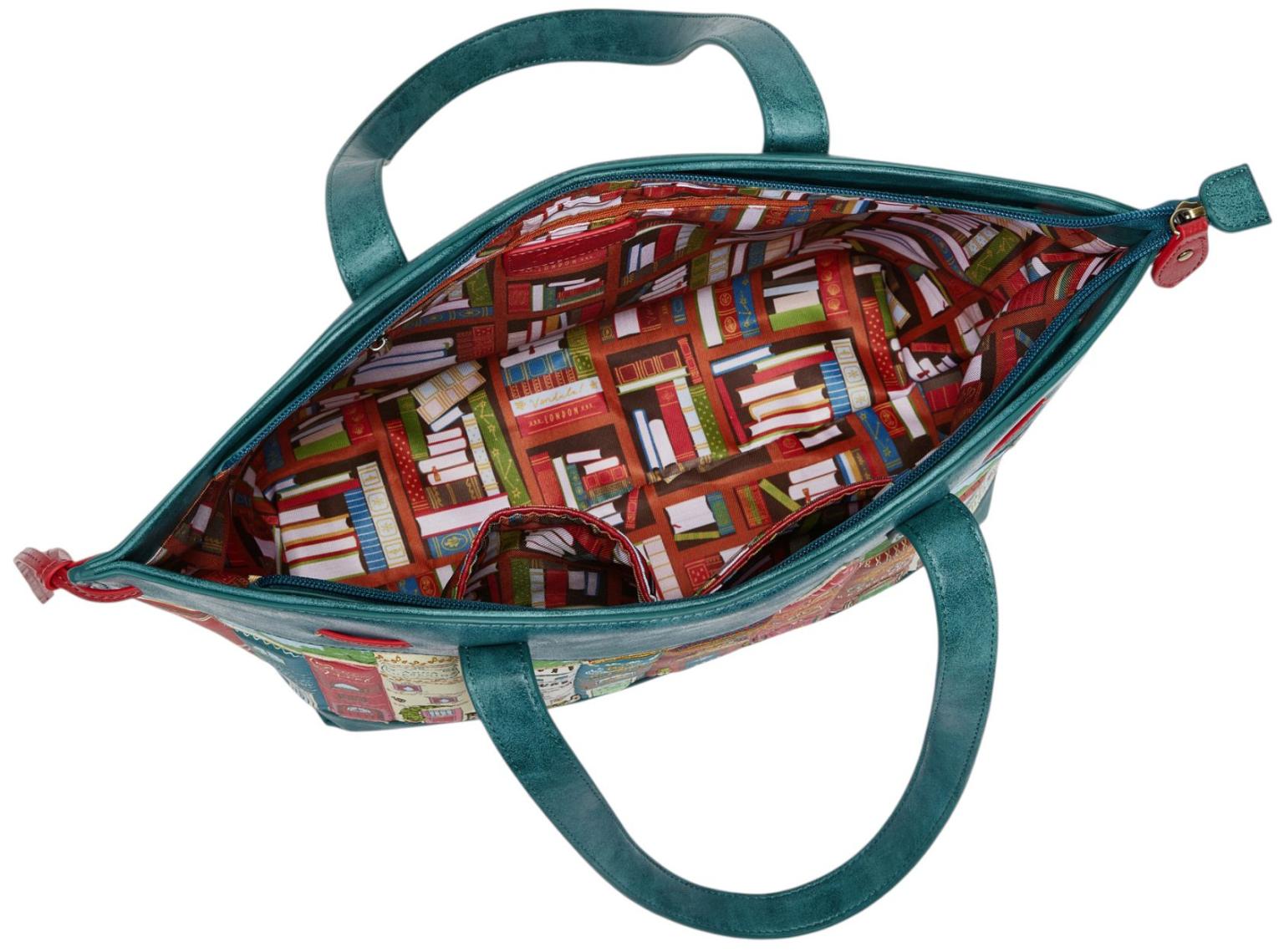Vendula London Bookshelf Boulevard Stella Tote Shopper Bücher/Bunt