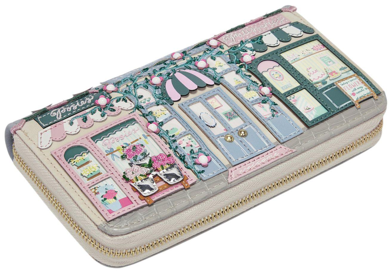 Vendula London Posies and Patisseries Large Ziparound Wallet Longbörse Pastell