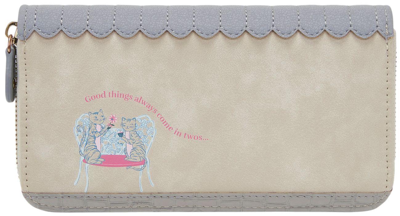 Vendula London Posies and Patisseries Large Ziparound Wallet Longbörse Pastell