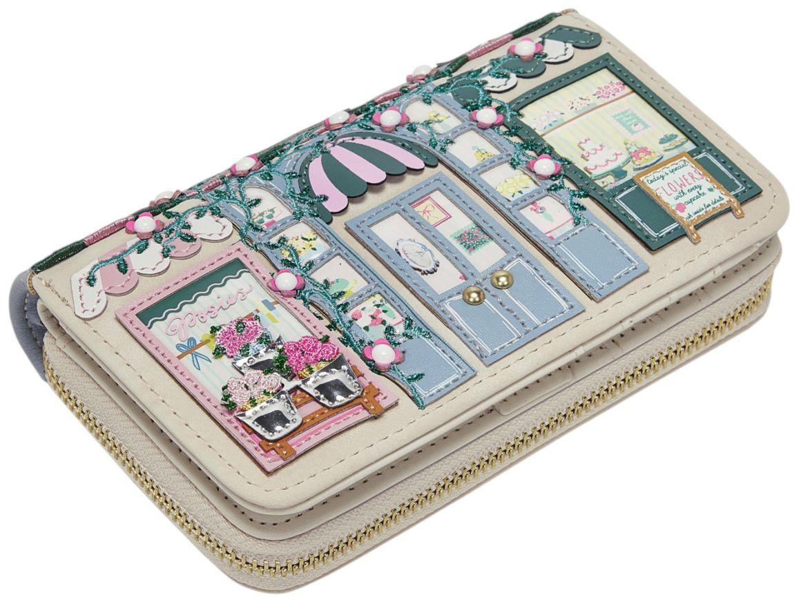 Vendula London Posies and Patisseries Medium Ziparound Wallet Börse Pastell