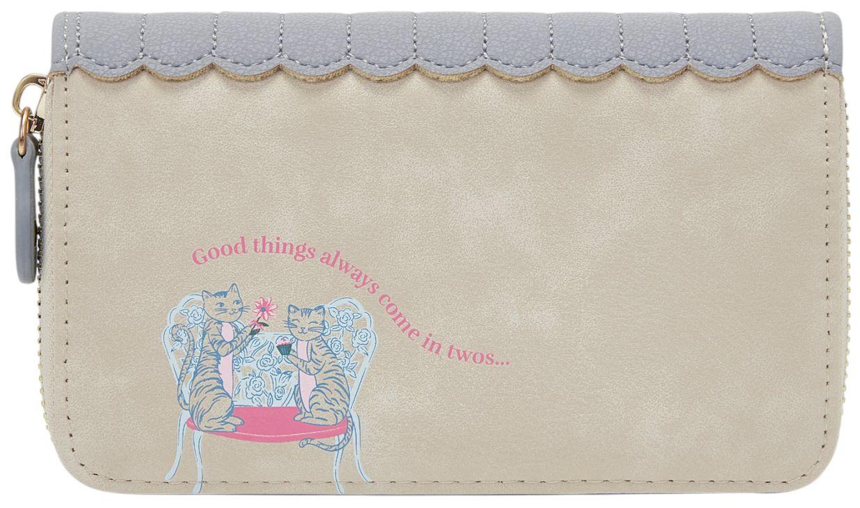 Vendula London Posies and Patisseries Medium Ziparound Wallet Börse Pastell
