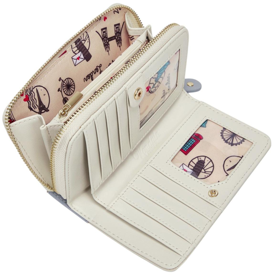 Vendula London Posies and Patisseries Medium Ziparound Wallet Börse Pastell