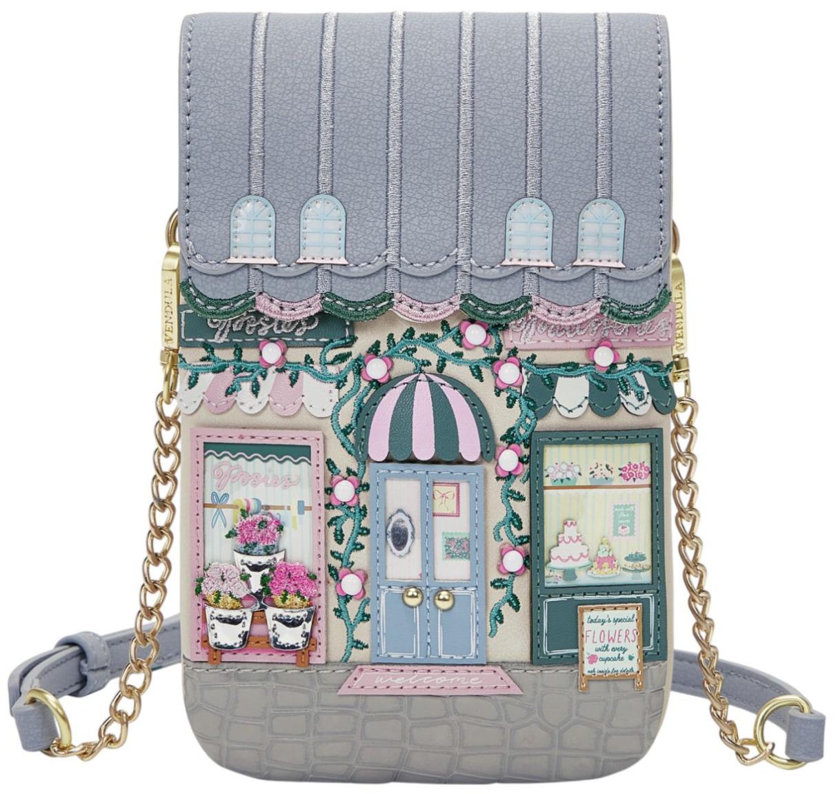 Vendula London Posies and Patisseries Phone Pouch Handytasche Pastell