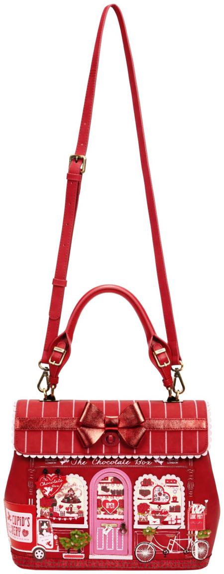 Vendula London The Chocolate Box Grace Bag Überschlagtasche Rot