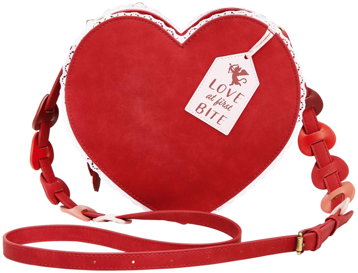 Vendula London The Chocolate Box Heart Bag Crossovertasche Herz Rot