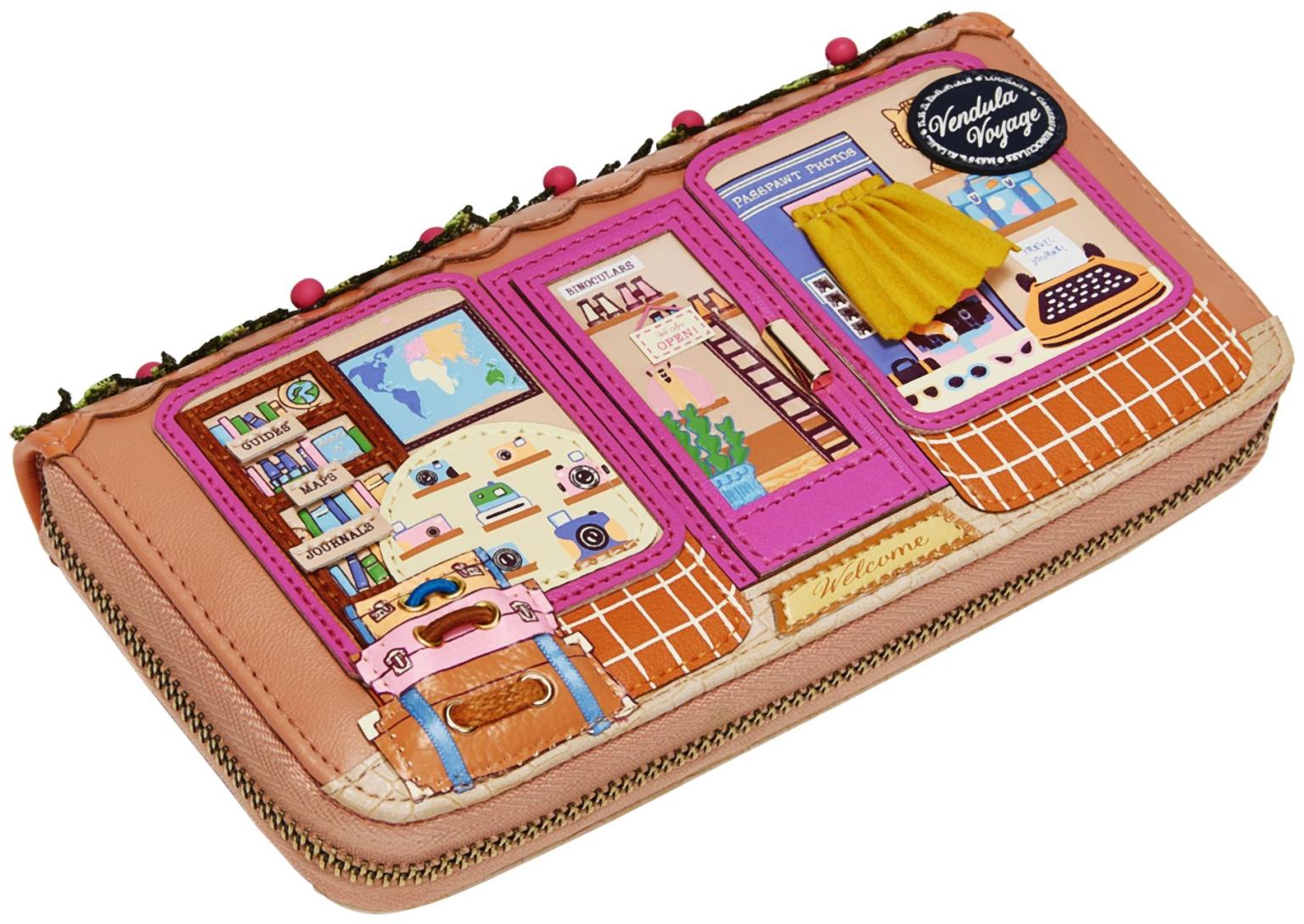 Vendula London Voyage Large Ziparound Wallet Longbörse Bunt