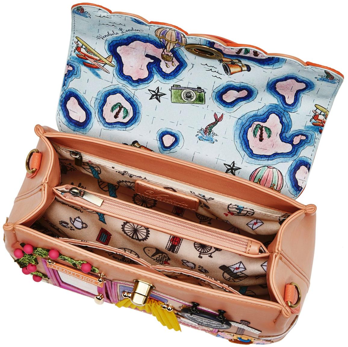 Vendula London Voyage Mini Grace Überschlagtasche Bunt