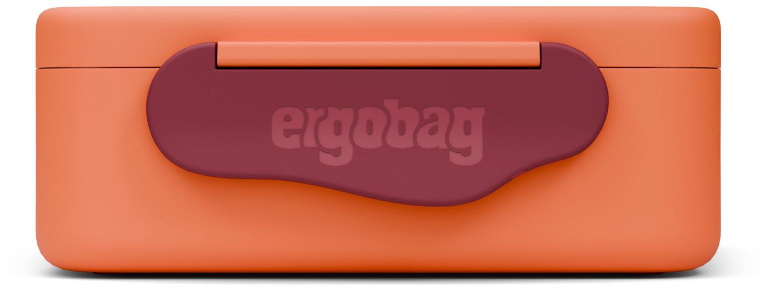 Vesperbox orange dunkelrot Ergobag Tiger BPA-frei Kunststoff