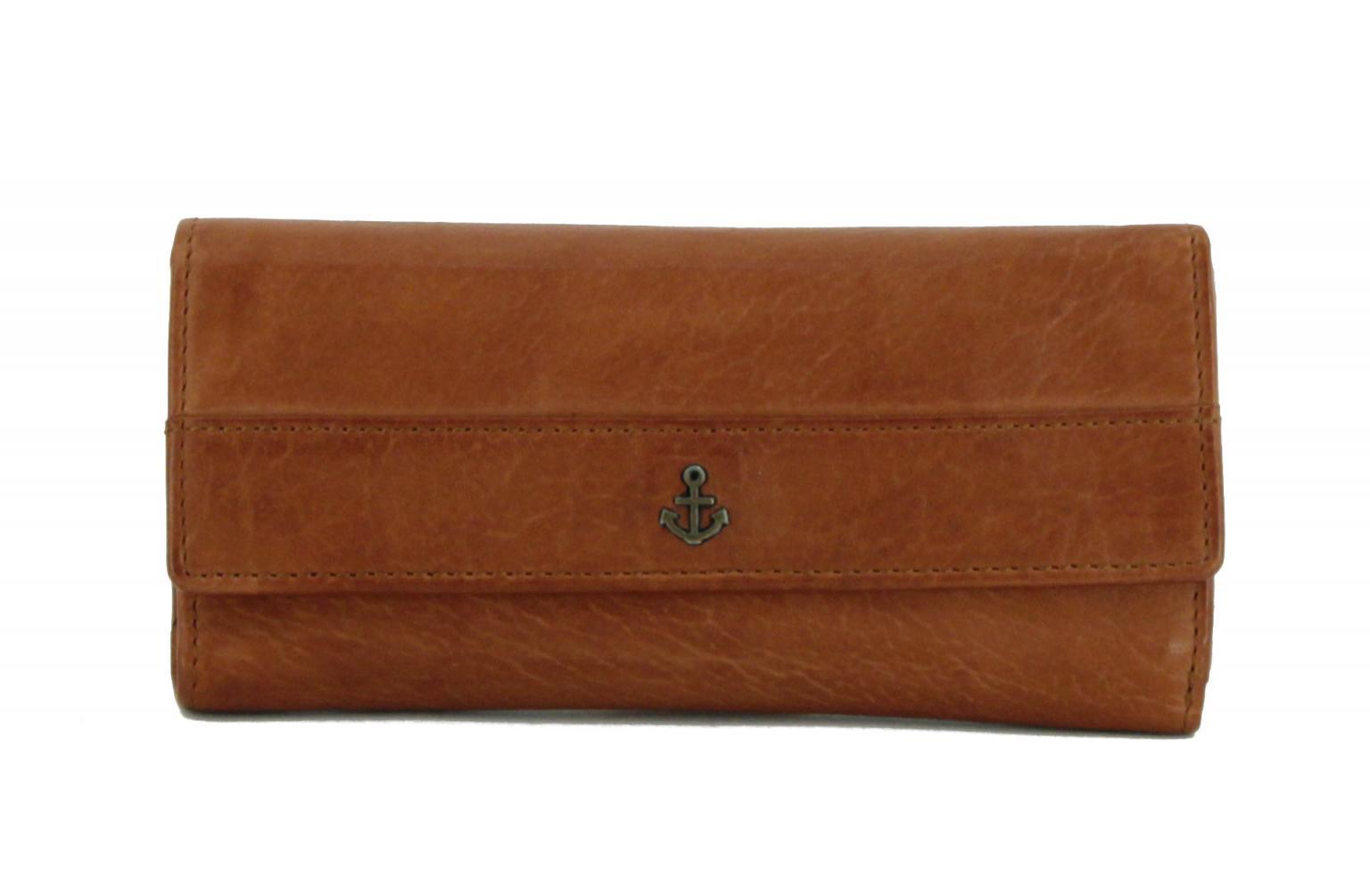 Vintage Lederbörse Harbour2nd Fayette Caramel Braun