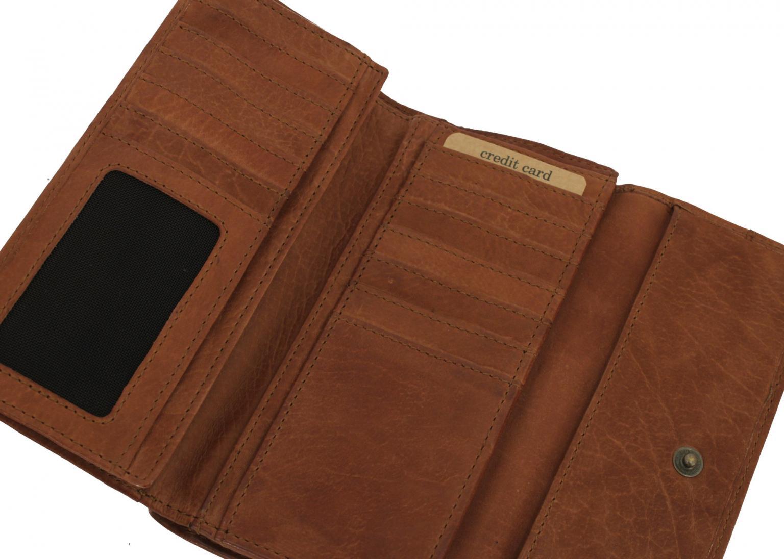 Vintage Lederbörse Harbour2nd Fayette Caramel Braun