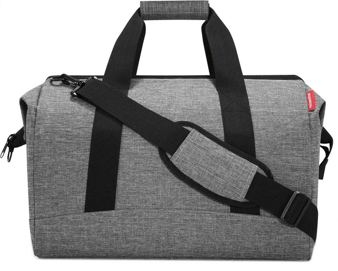 Wochenendtasche grau meliert Polsterung reisenthel Allrounder L Twist Silver
