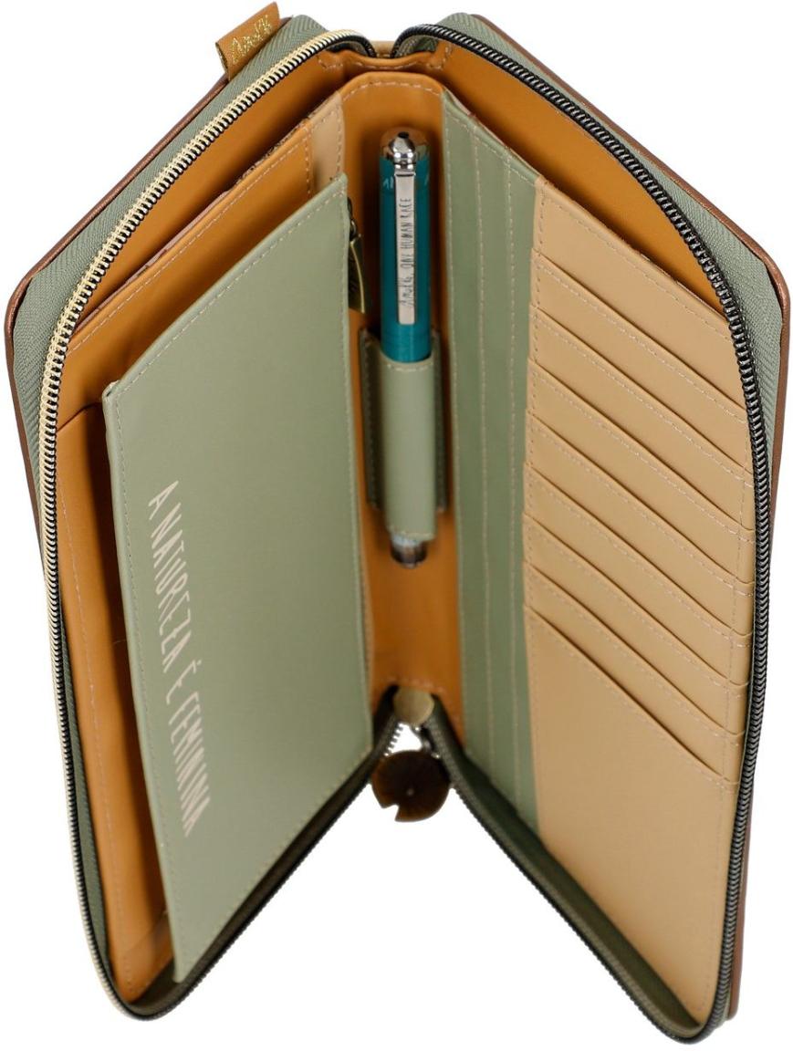 XL Wallet Anekke Amazonia Reisepass Organizer Rundumzip