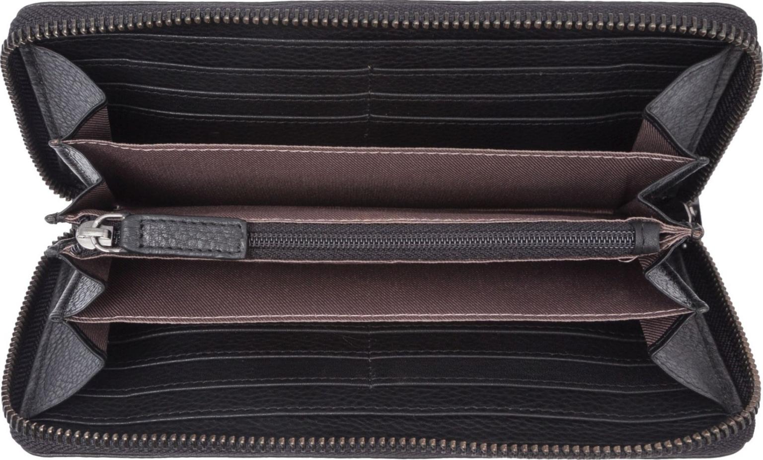Zipbörse Camel Active Pura Long Zip Wallet Black Rindsleder Safe