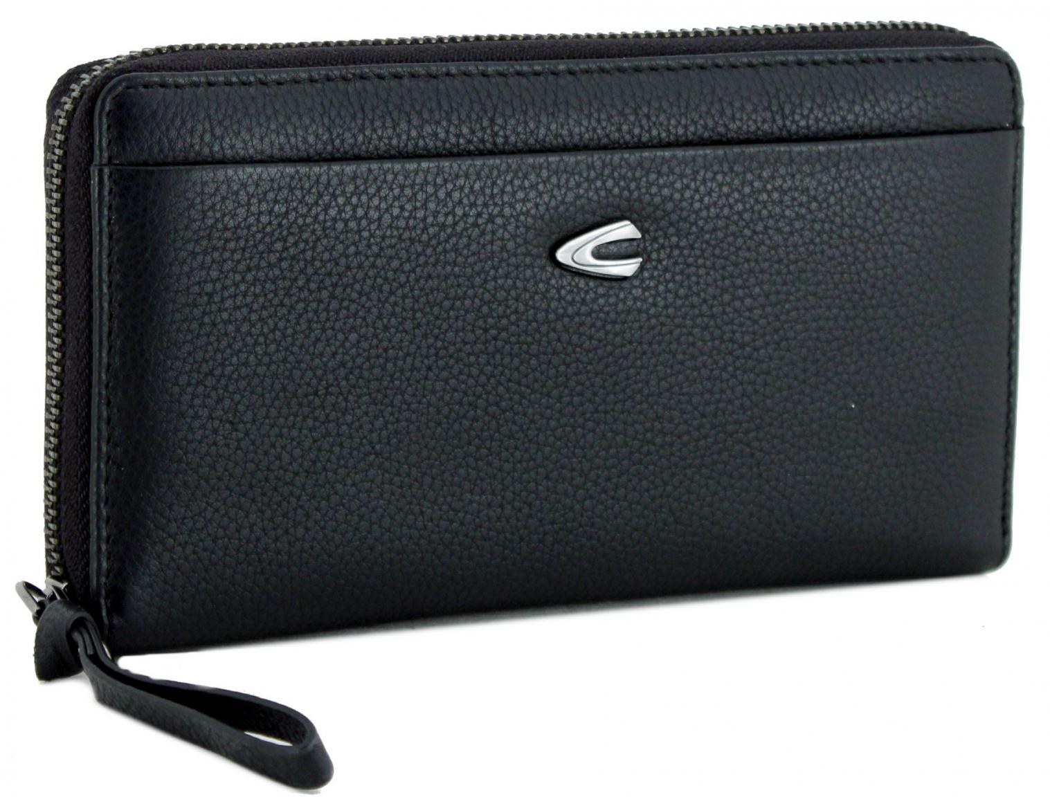 Zipbörse Camel Active Pura Long Zip Wallet Black Rindsleder Safe