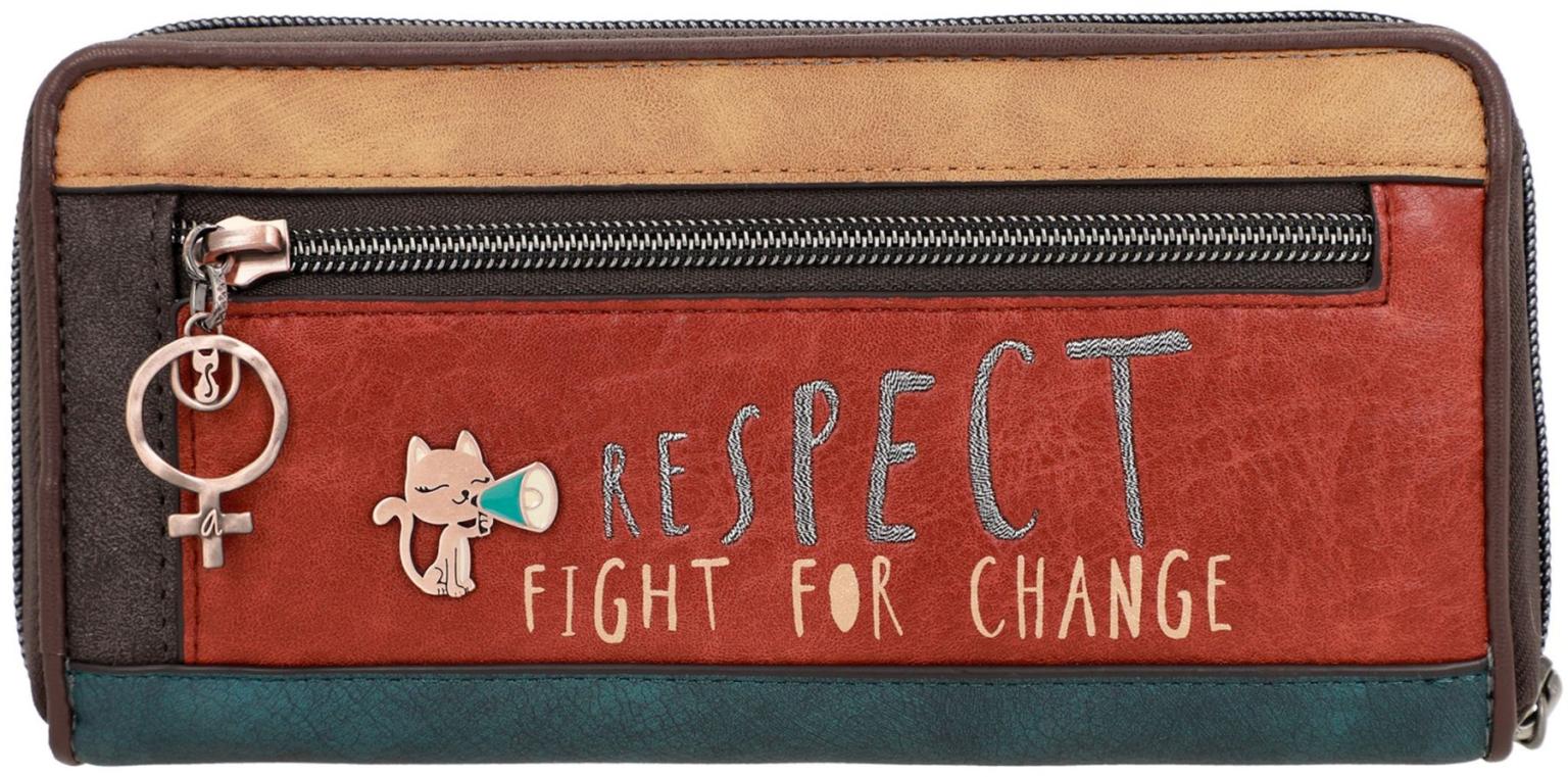 Zipbörse Damen Anekke Voice Canada Print Stickerei Respect