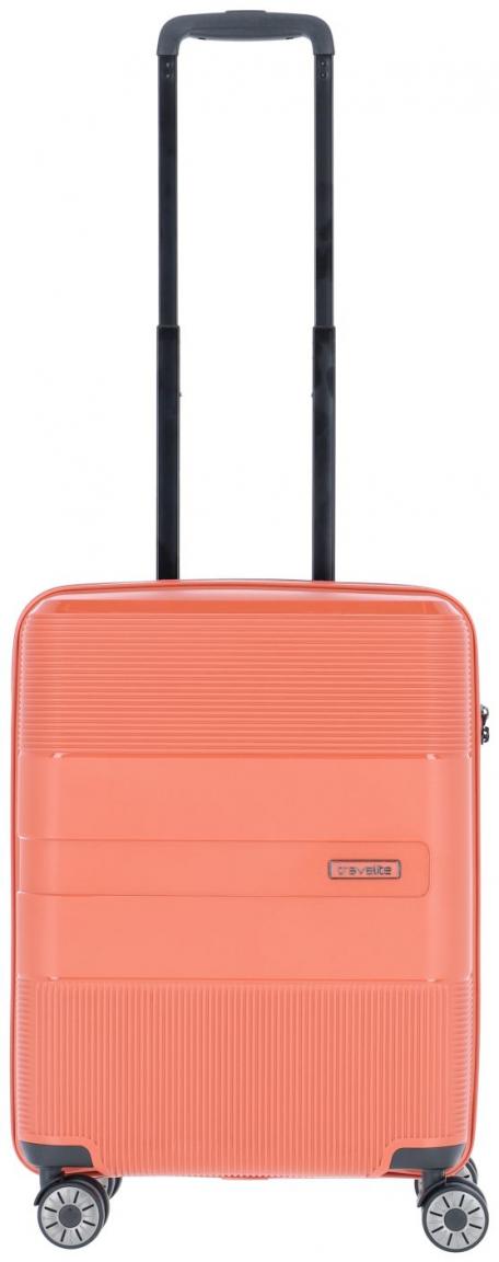 auffälliger Bordtrolley Travelite Waal S 55cm Terracotta Hartschale