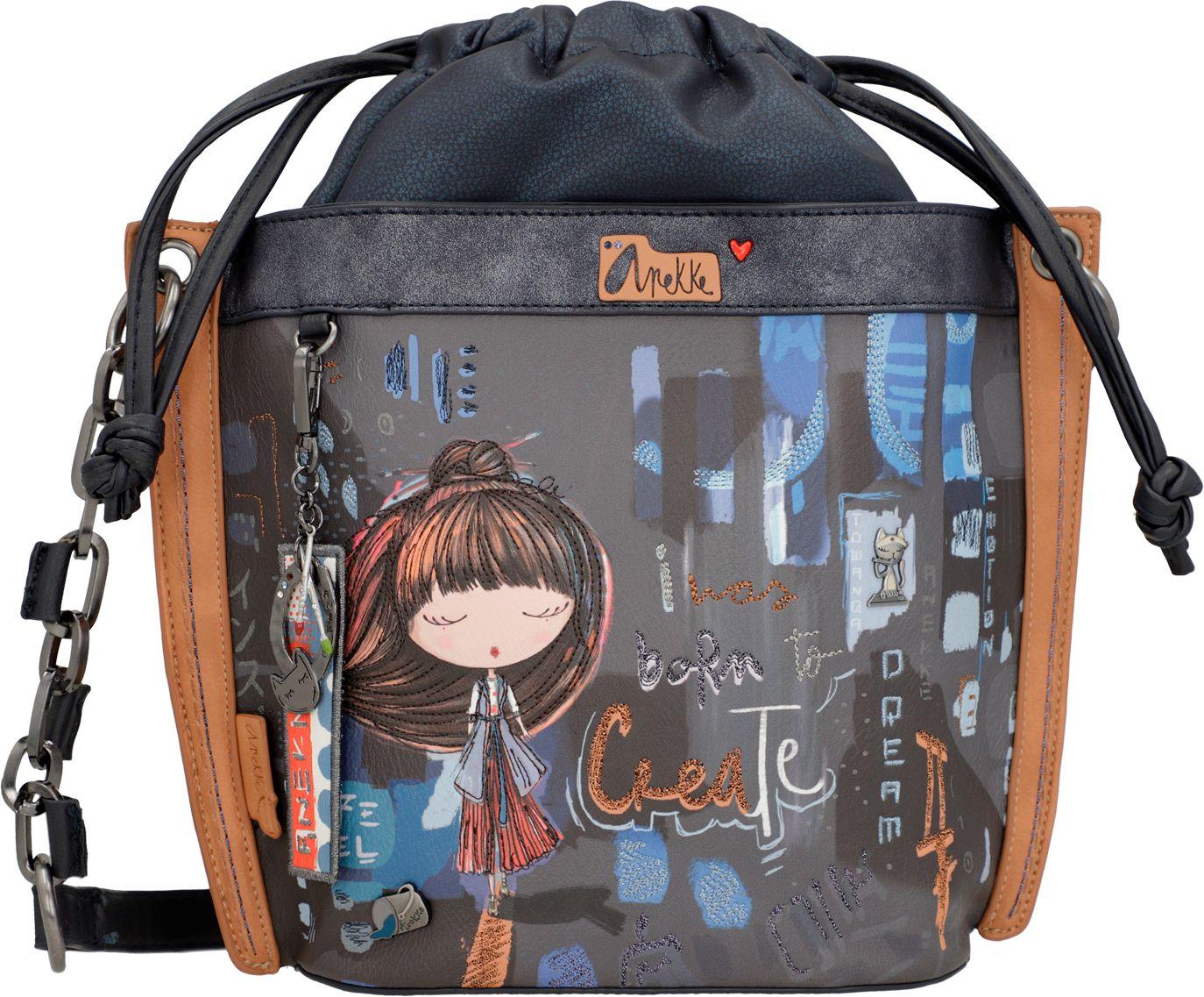 ausgefallene Bucket Bag bunt Anekke Contemporary Drawstring