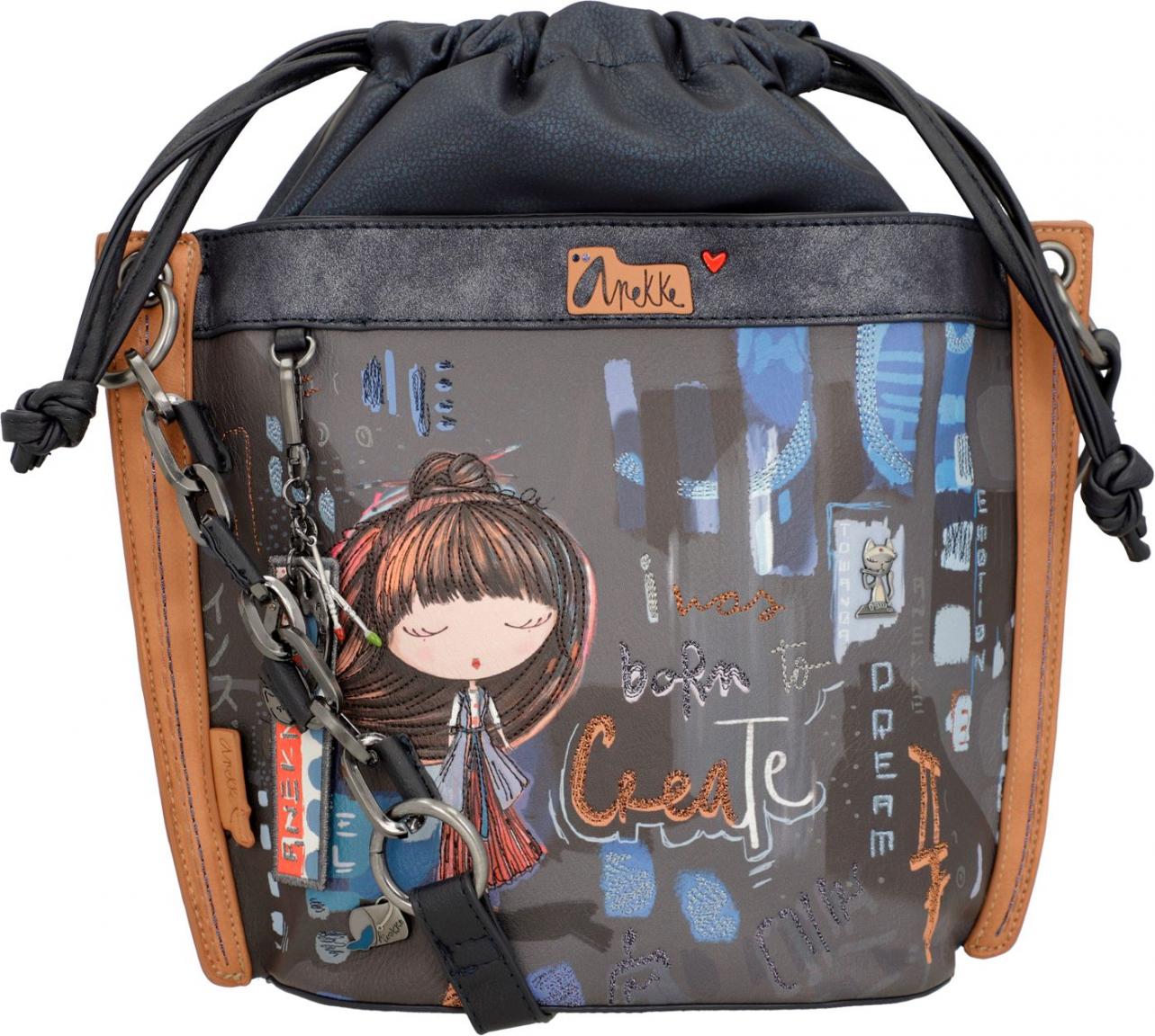 ausgefallene Bucket Bag bunt Anekke Contemporary Drawstring