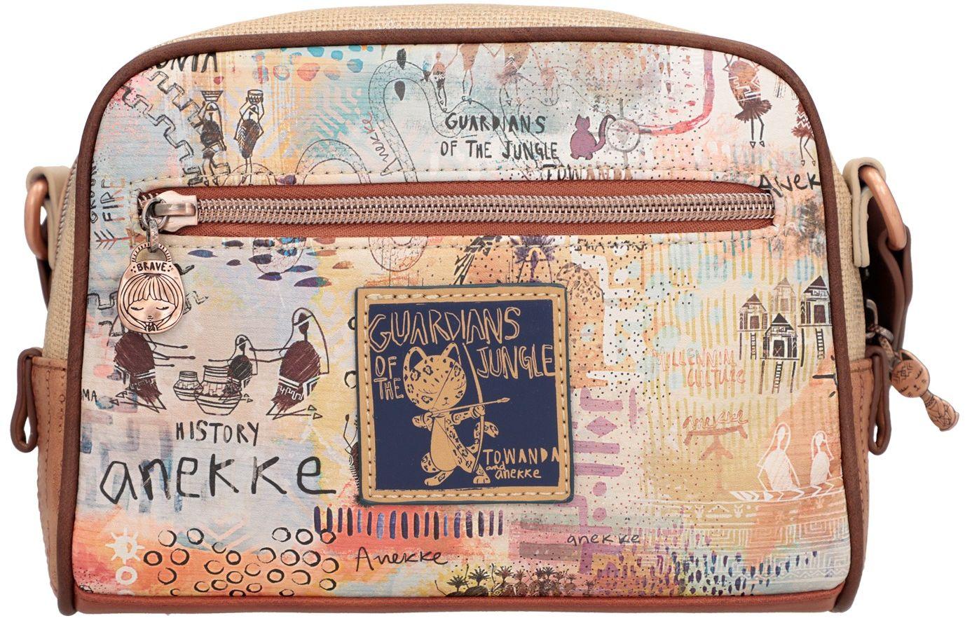 bedruckte Crossovertasche Anekke Menire Towanda Krieger Bunt