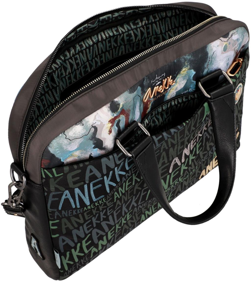 bestickte Laptoptasche Logoprint Anekke Nature Woods dunkelbunt