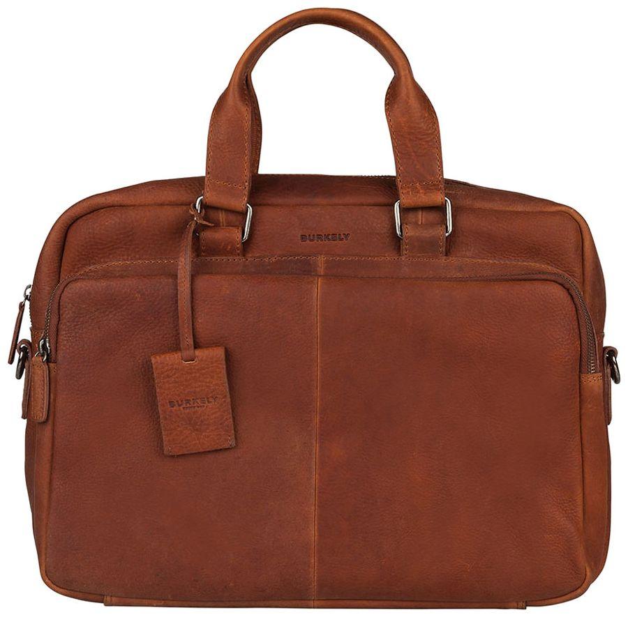 braune Herrentasche Burkely Leather Workbag Antique Avery