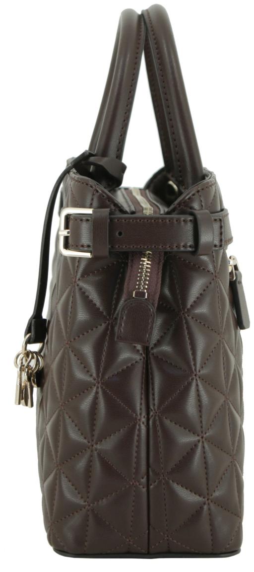 bürotaugliche Handtasche mit Steppung Guess Paisleigh schwarz