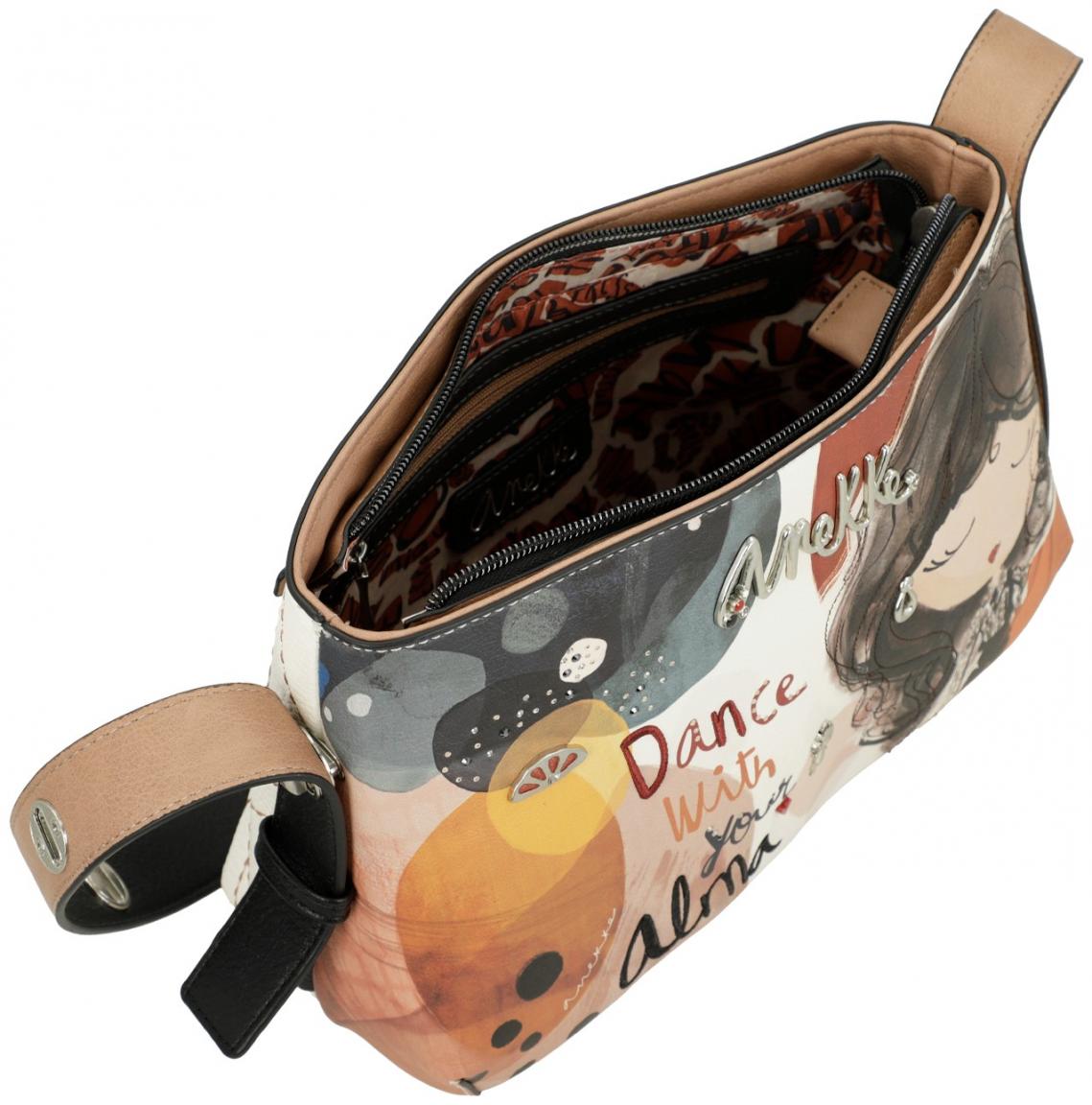 bunte Schultertasche Anekke Strass Spanien Alma