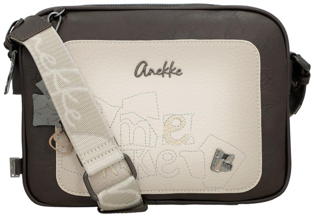 dreigeteilte Umhängetasche braun beige Anekke Muse Bloom
