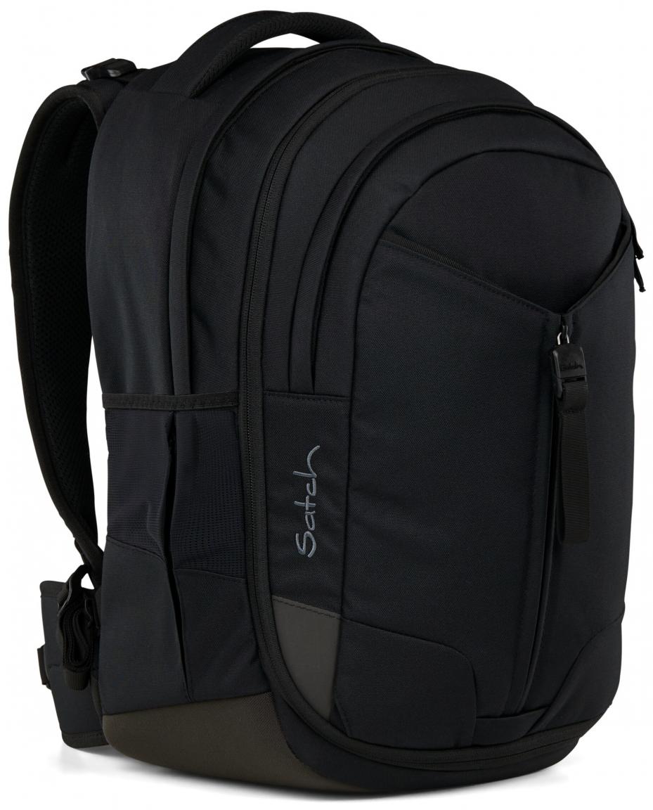 dreiteiliges Schultaschenset schwarz Satch Match Gymbag Pencil Box Blackjack