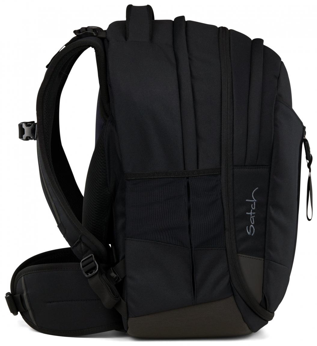 dreiteiliges Schultaschenset schwarz Satch Match Gymbag Pencil Box Blackjack