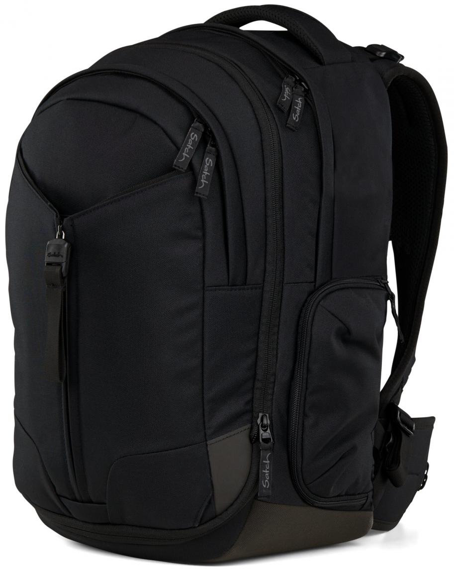 dreiteiliges Schultaschenset schwarz Satch Match Gymbag Pencil Box Blackjack