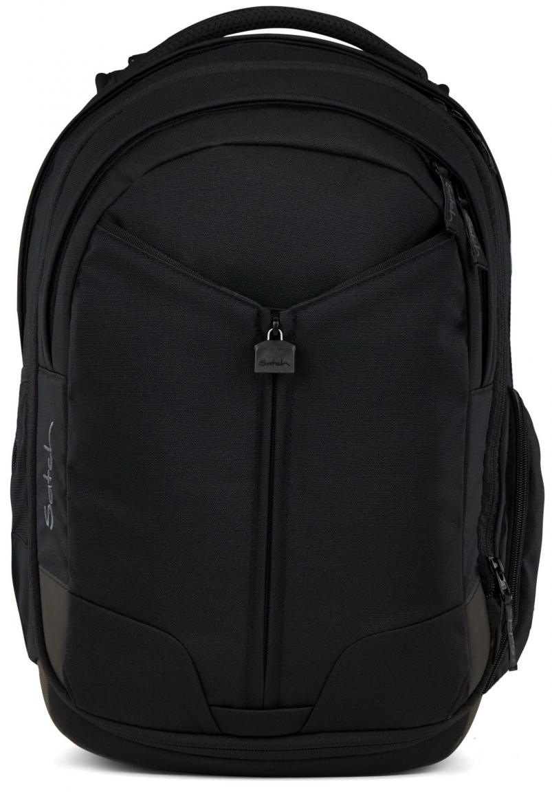 dreiteiliges Schultaschenset schwarz Satch Match Gymbag Pencil Box Blackjack