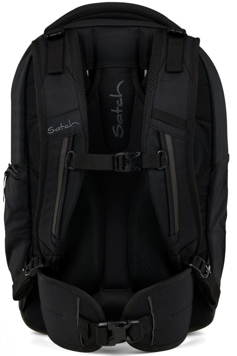 dreiteiliges Schultaschenset schwarz Satch Match Gymbag Pencil Box Blackjack