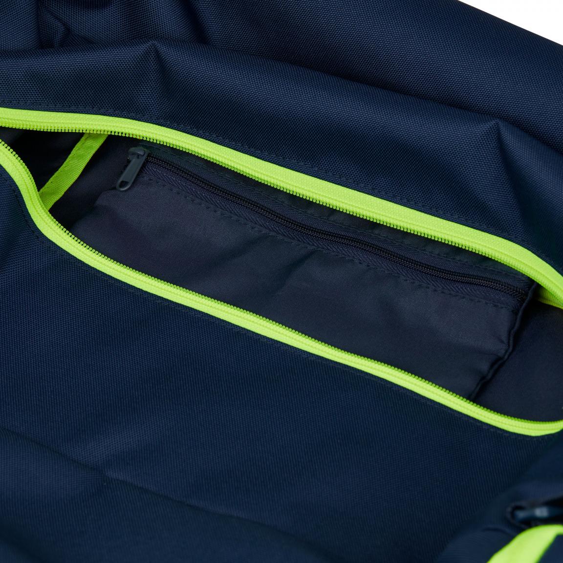dunkelblaue Travelbag Satch Toxic Yellow Sport