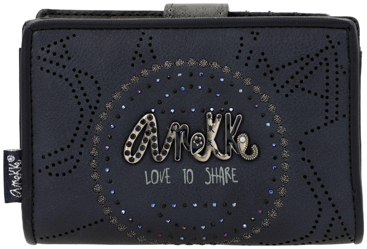 dunkelblaues Portemonnaie Anekke Hollywood Studio Navy Glitzer