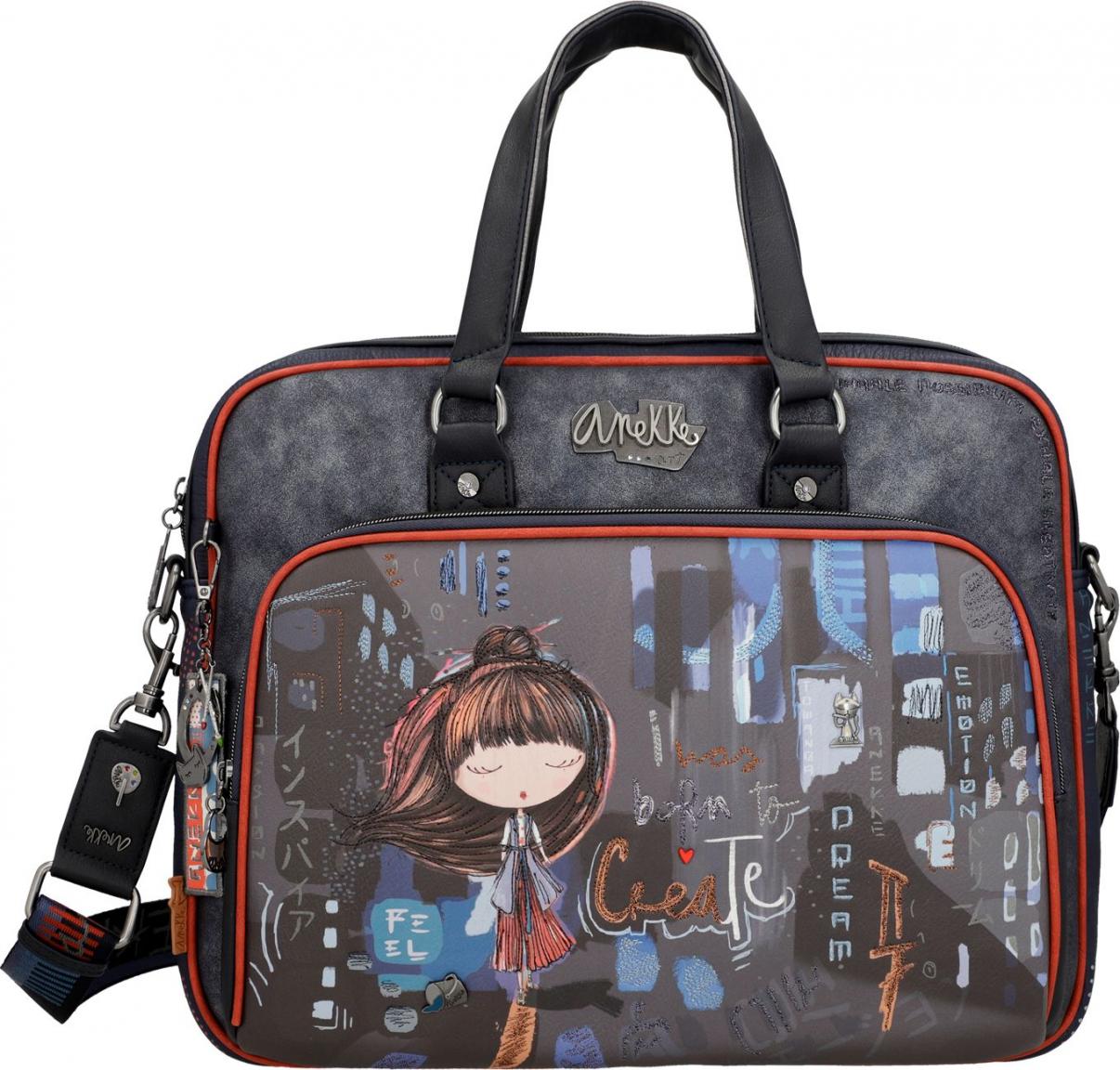 dunkelbunte Laptoptasche gepolstert Anekke Contemporary