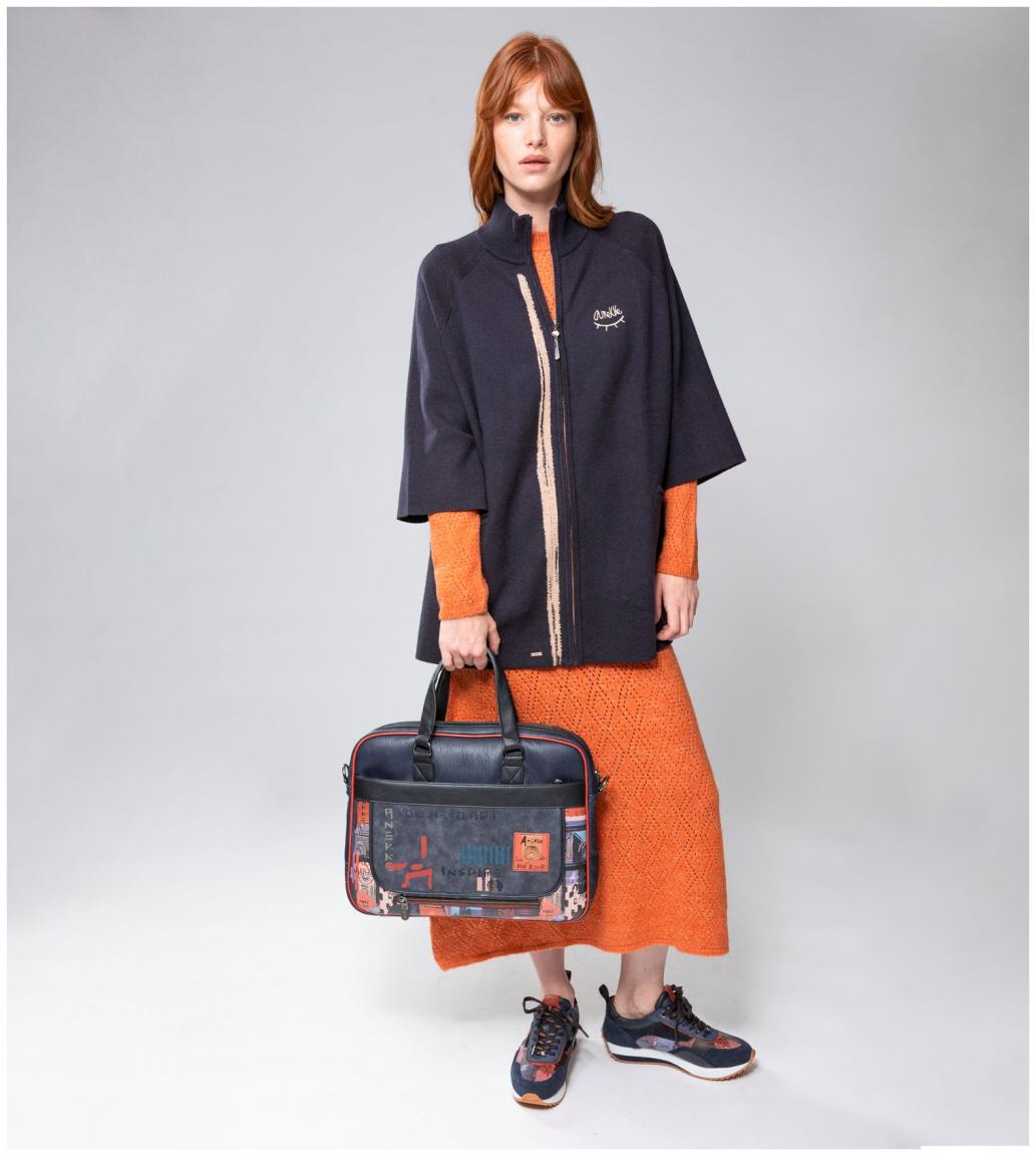 dunkelbunte Laptoptasche gepolstert Anekke Contemporary