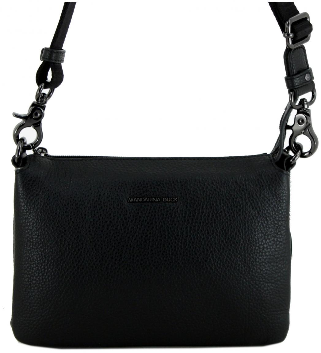 dunkelgraue Abendtasche Mandarina Duck Mellow Leather