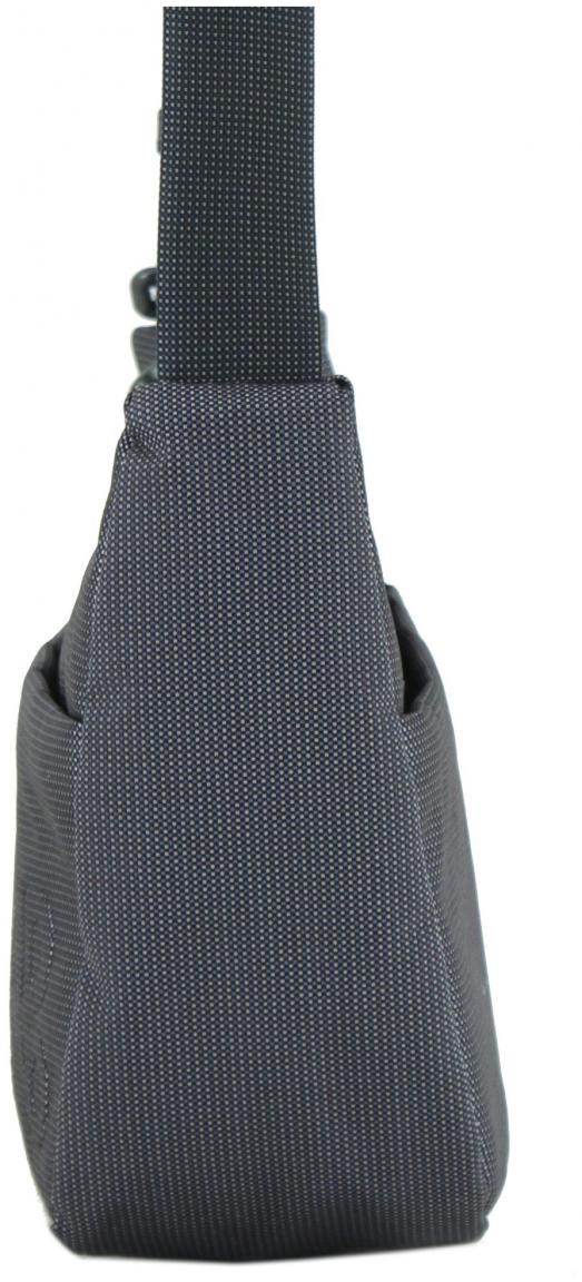 dunkelgraue Schultertasche Hobo Steel Mandarina Duck MD20