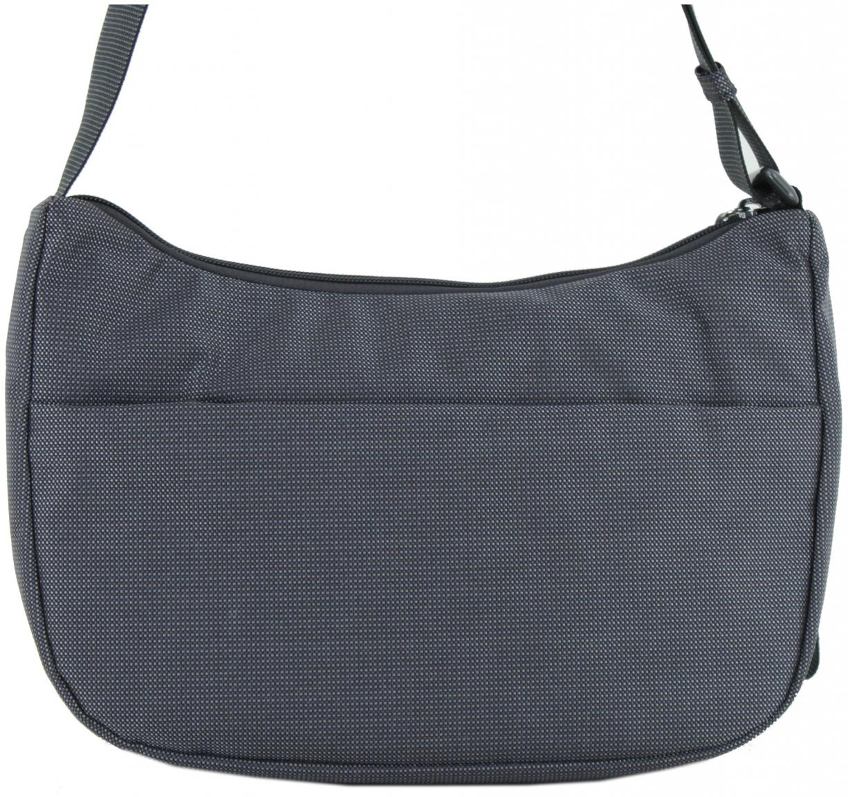 dunkelgraue Schultertasche Hobo Steel Mandarina Duck MD20