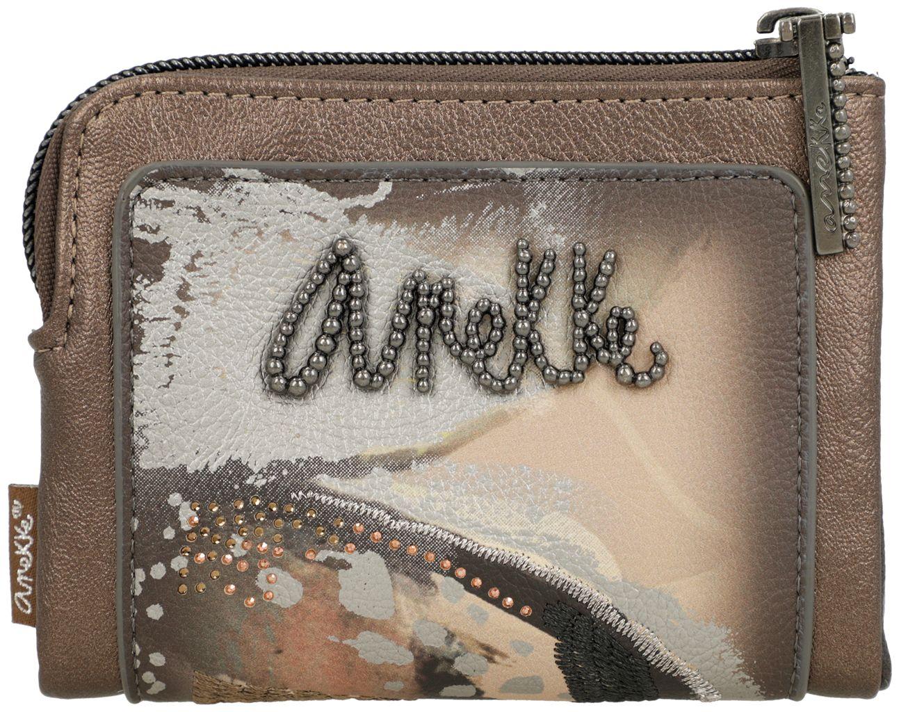 elegante Klappbörse Anekke Dreamverse Wings metallic
