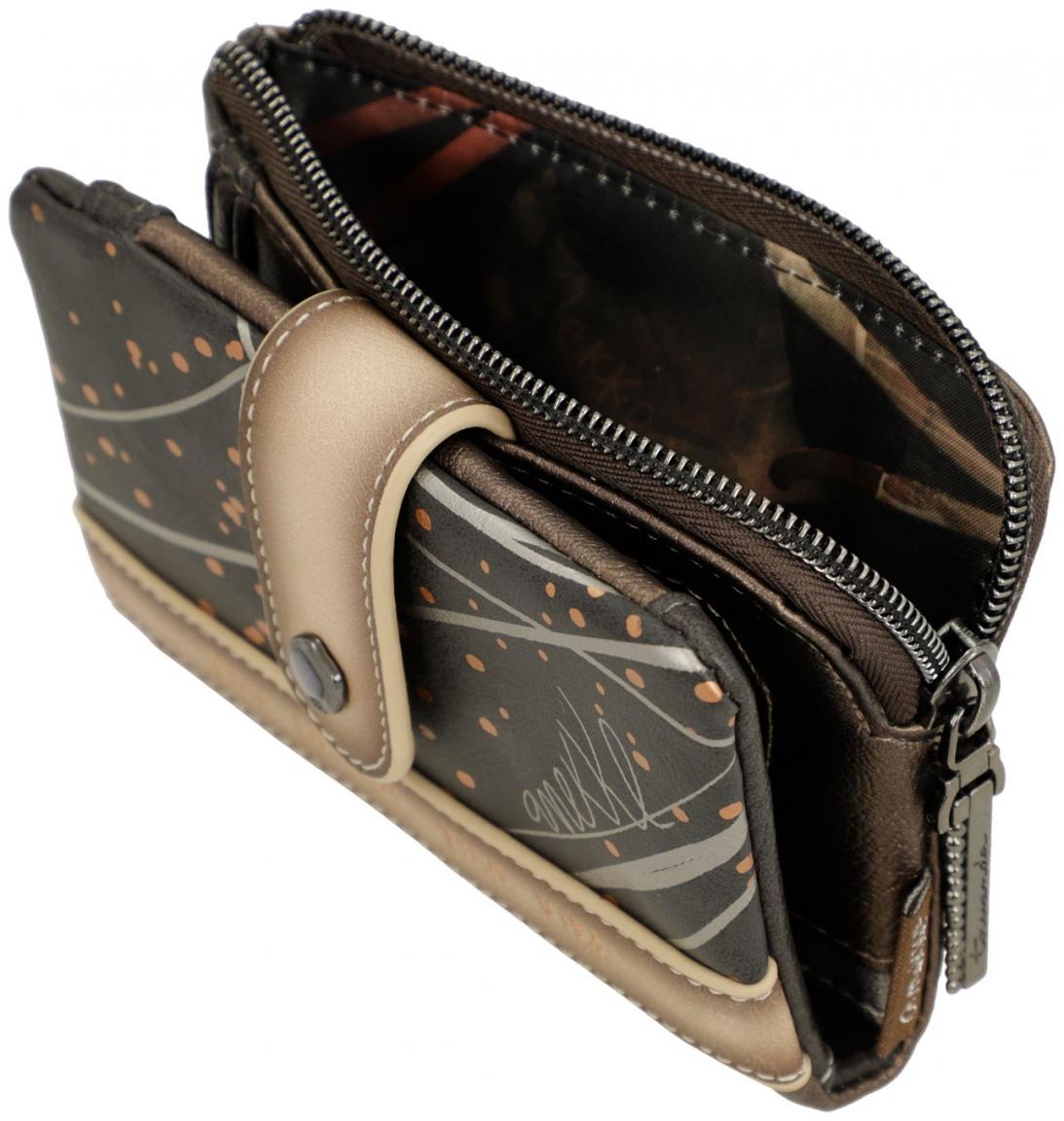 elegante Klappbörse Anekke Dreamverse Wings metallic