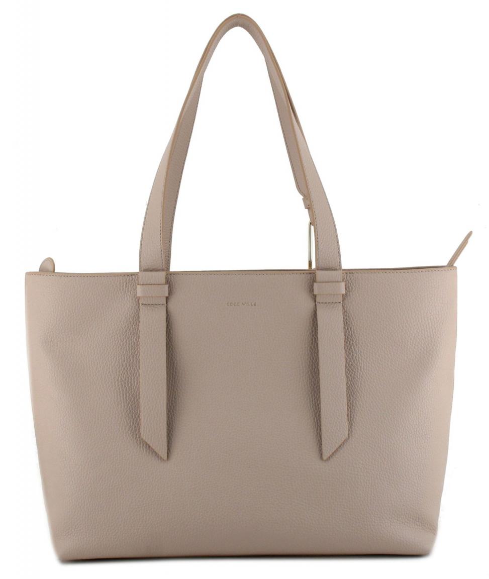 elegante Shoppertasche Coccinelle Malory Ribes bordeauxrot