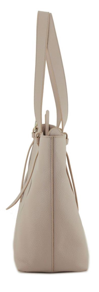 elegante Shoppertasche Coccinelle Malory Ribes bordeauxrot