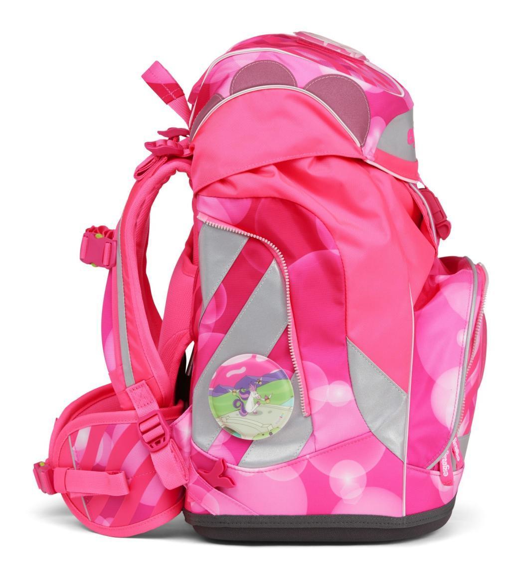 ergobag pack KuntBärbuntes Einhorn Schultaschenset neonpink 6-teilig Sportrucksack Pennal