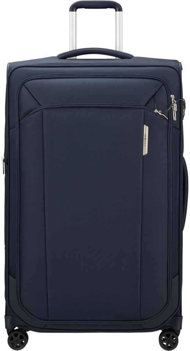 erweiterbarer Rollenkoffer dunkelblau recycled Samsonite 4-Rad-Trolley Respark Spinner L 79cm